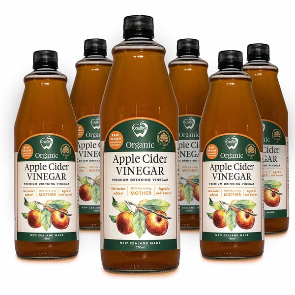 6 Bottles of CoralTree Apple Cider Vinegar