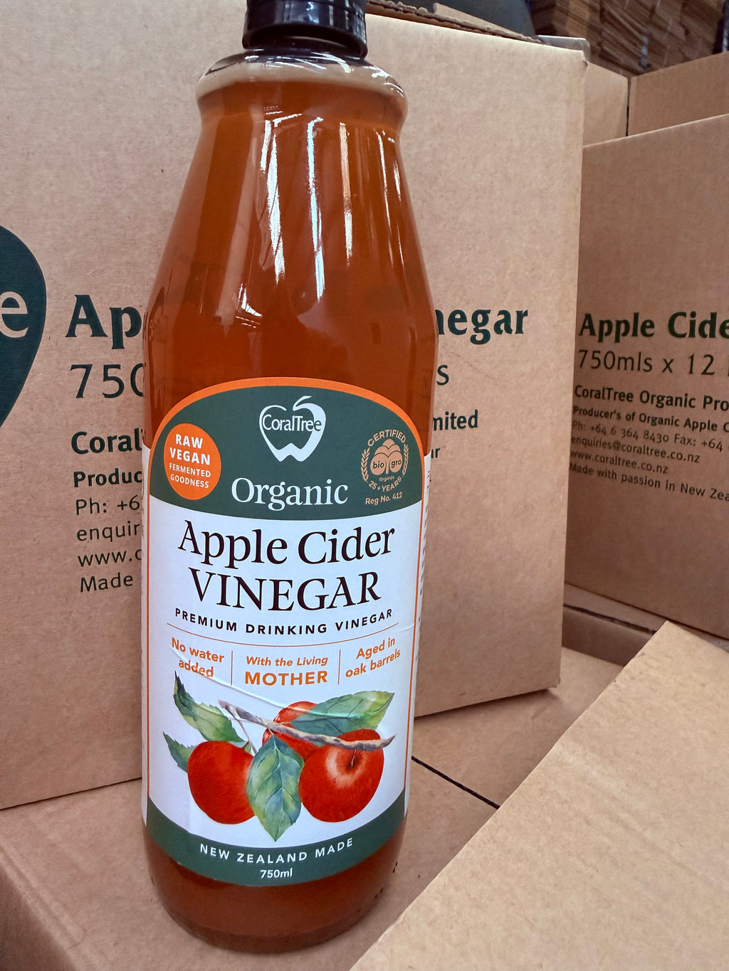 CoralTree Label Seconds — Organic Apple Cider Vinegar