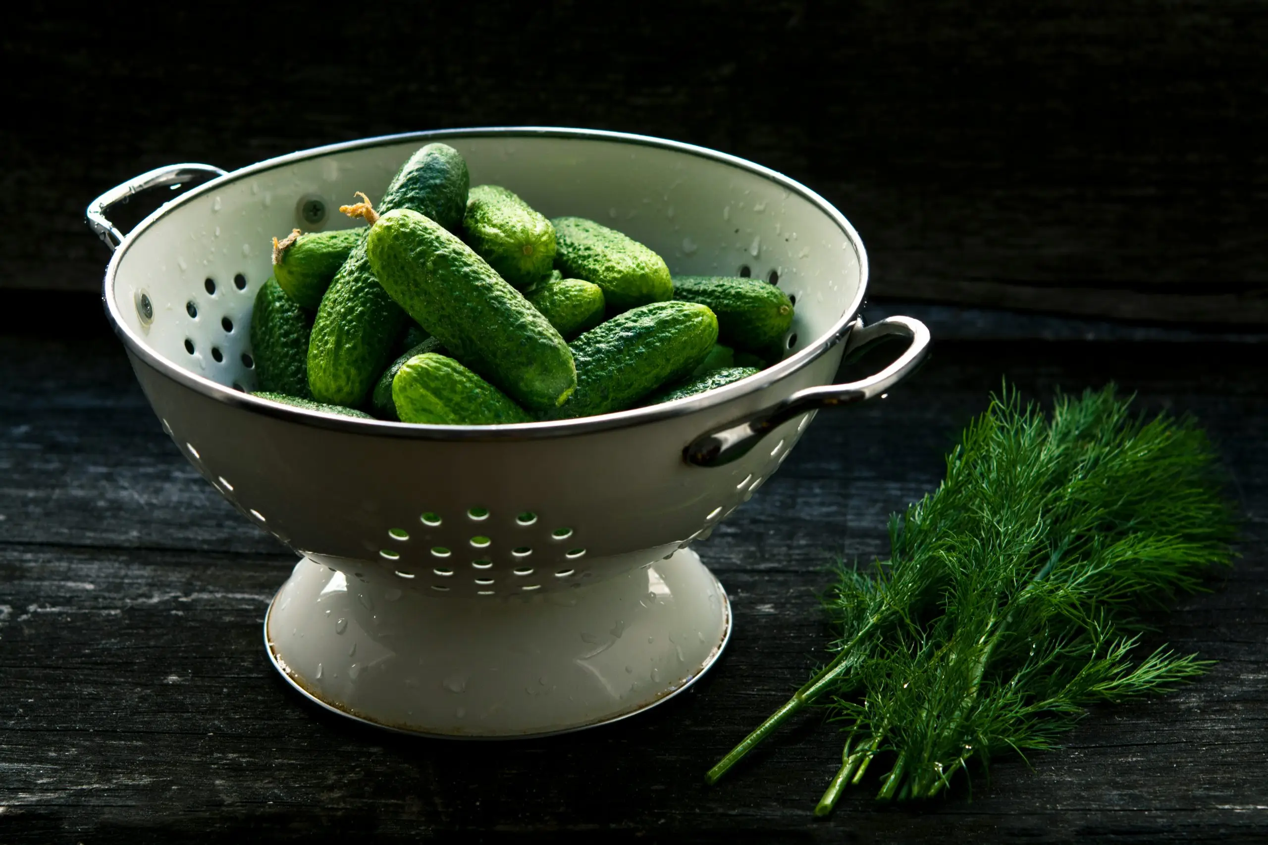 Bowl strainer pickles scaled